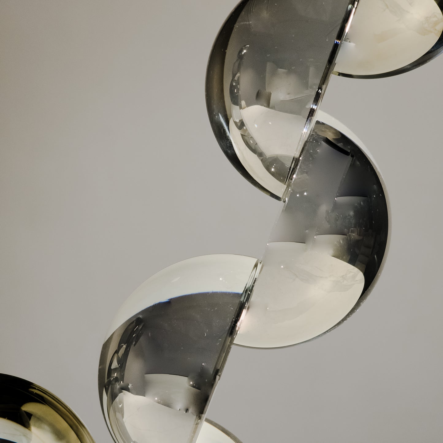 Crystal Twin Arc Glass Accent