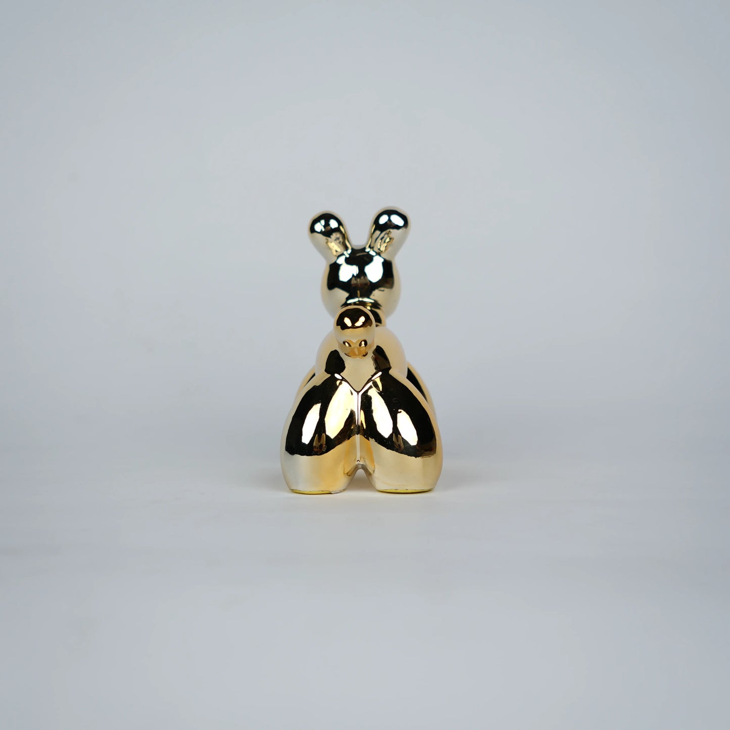 chrome gold poodle decorative figurines