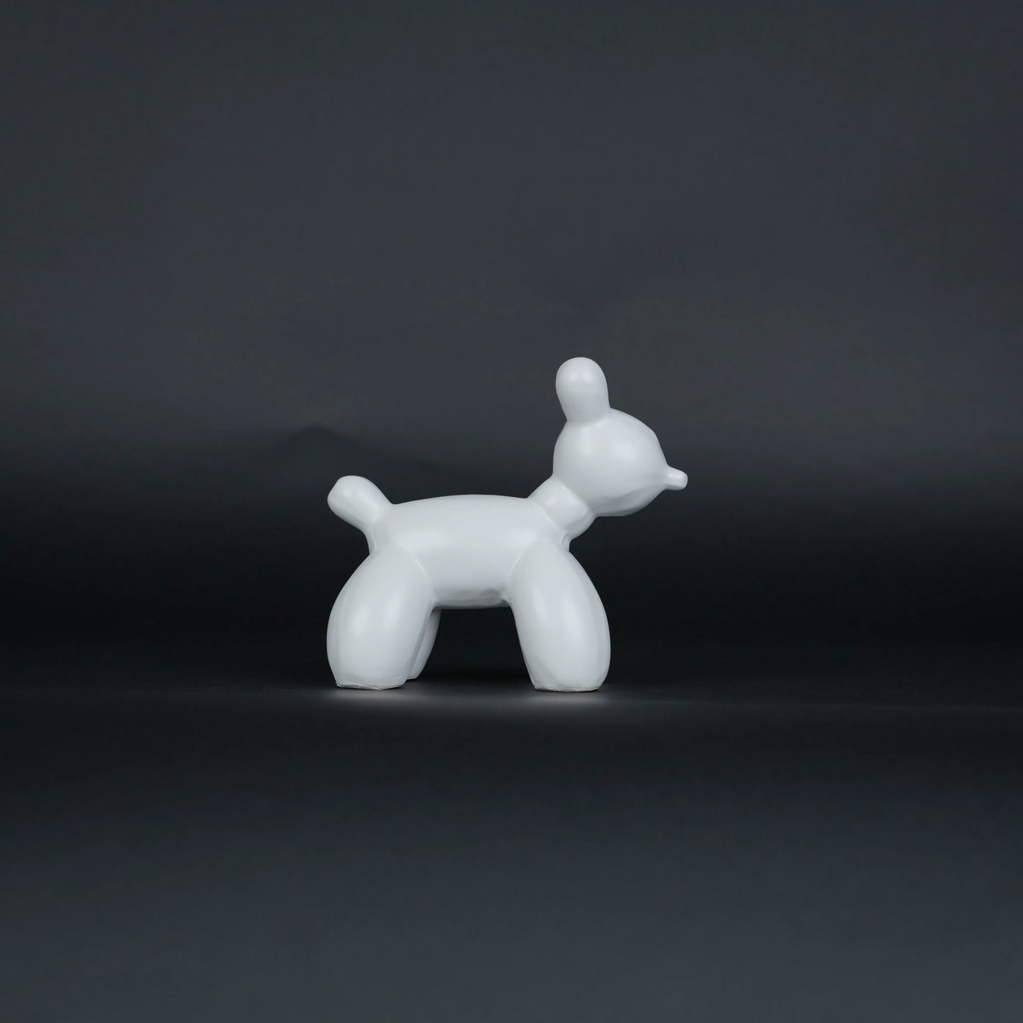 modern white poodle decor duo