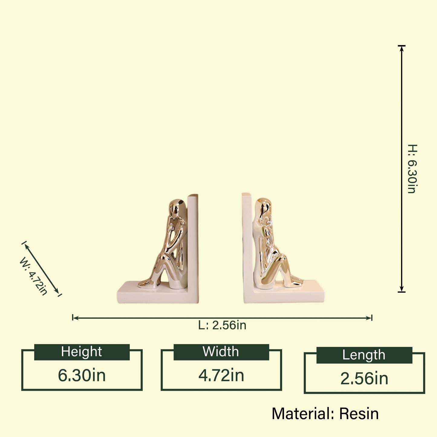 Silent Reflection Bookend