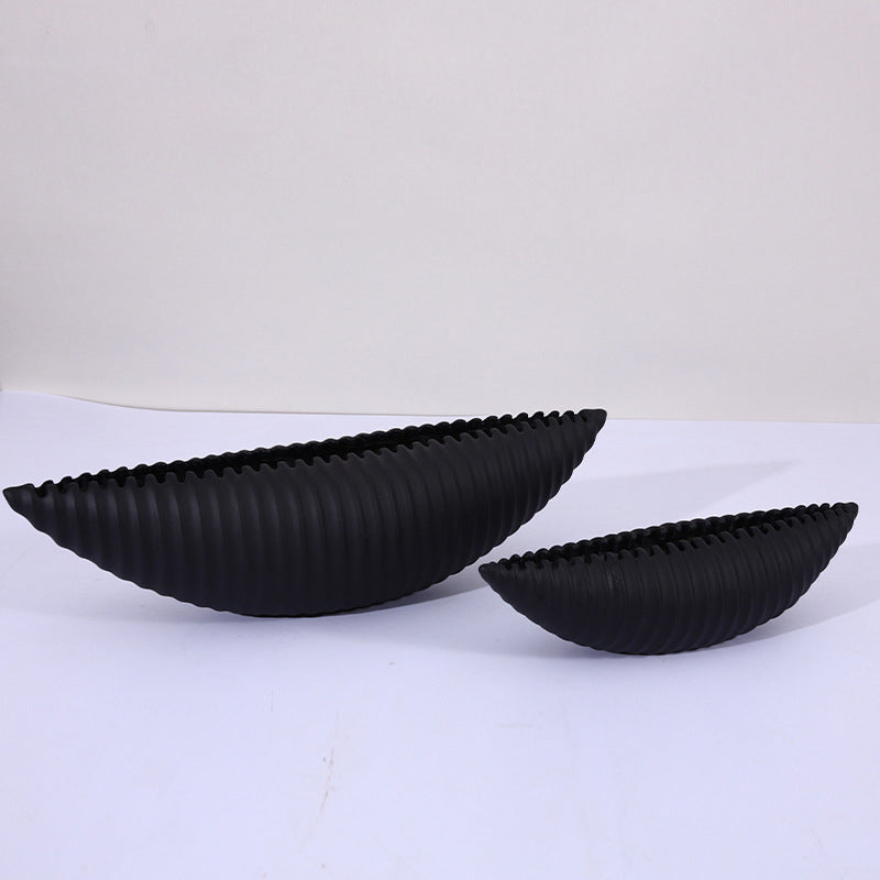 Obsidian Flow Resin Bowl - Large
