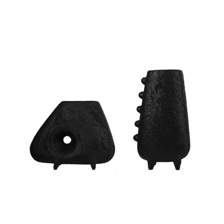 Obsidian Grace Abstract Resin Vase