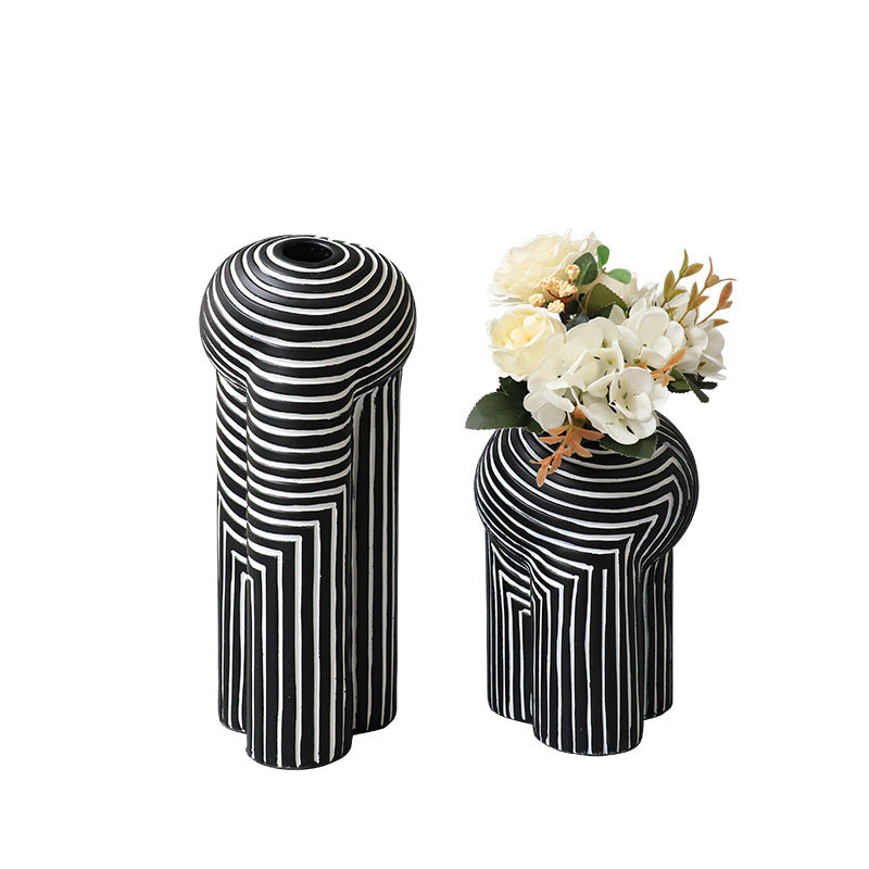 Harmonic Form Abstract Resin Vase