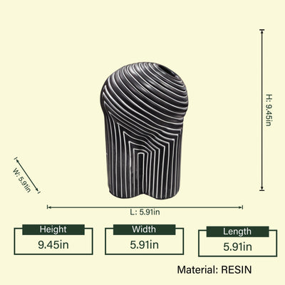 Harmonic Form Abstract Resin Vase