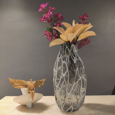 Celestial Drift Freeform Glass Vase - Big