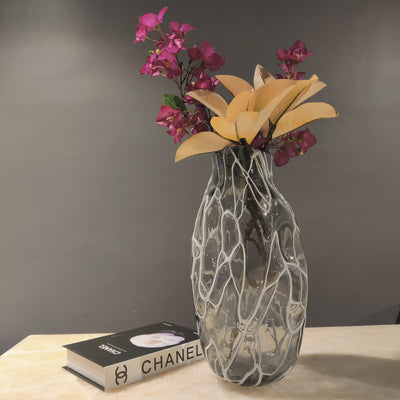 Celestial Drift Freeform Glass Vase - Big