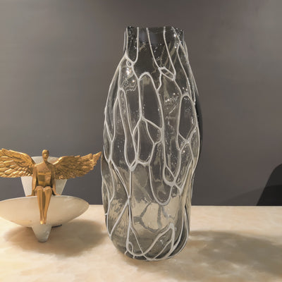 Celestial Drift Freeform Glass Vase - Big