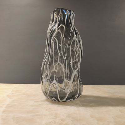 Ethereal Flow Freeform Glass Vase