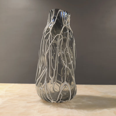 Ethereal Flow Freeform Glass Vase