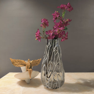 Ethereal Flow Freeform Glass Vase