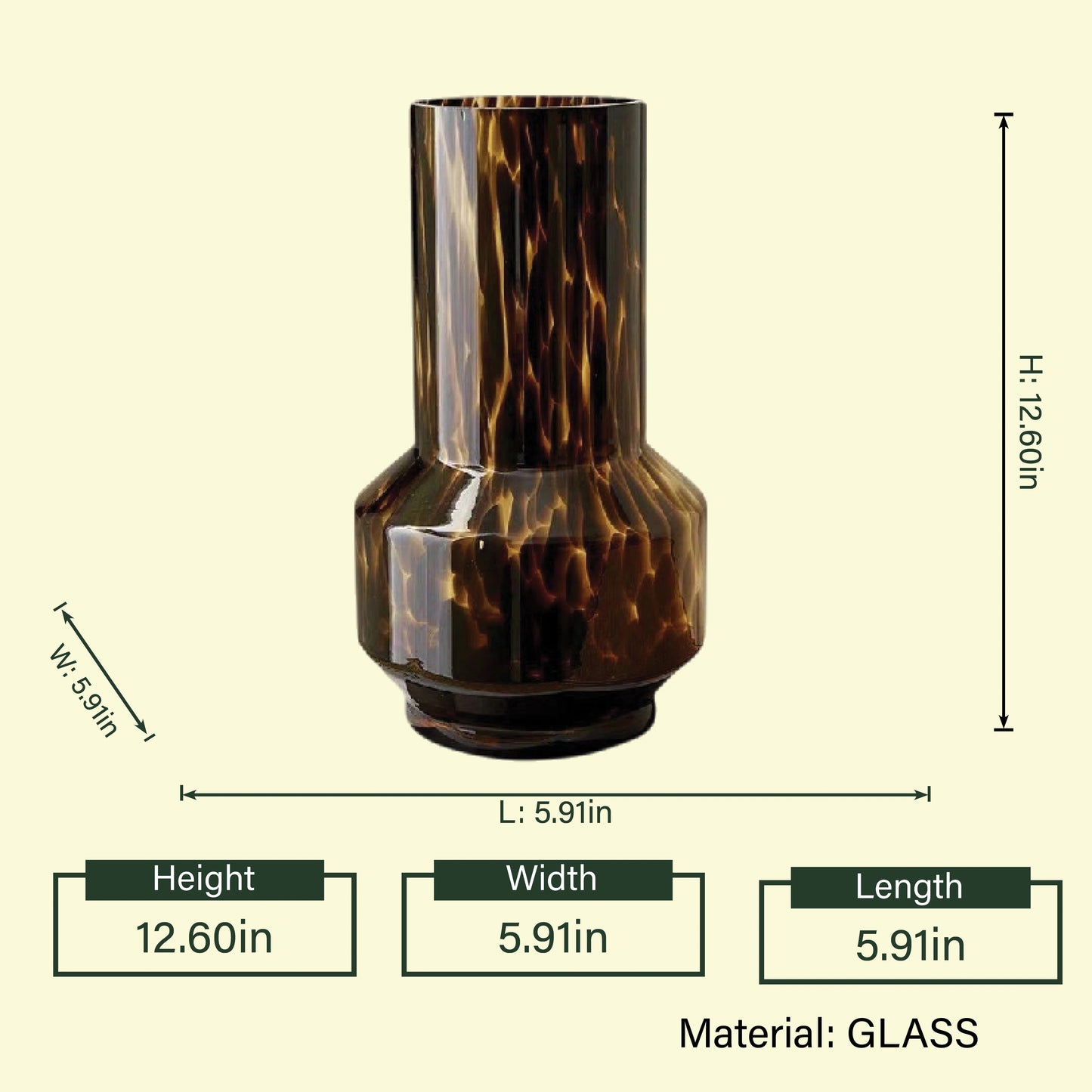 Eclipse Handblown Glass Vase