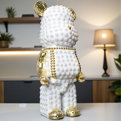 Pearl Luxe Bear Figurine