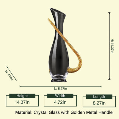 Golden Grace Crystal Decanter
