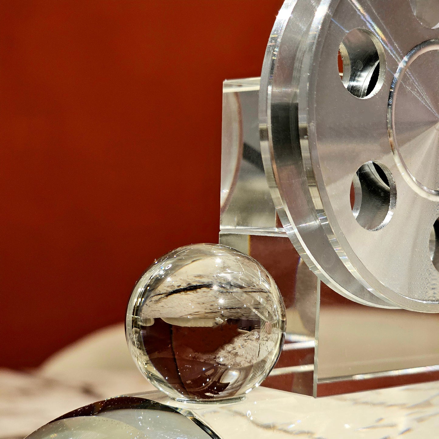 Vintage Vision Glass Reel Decor