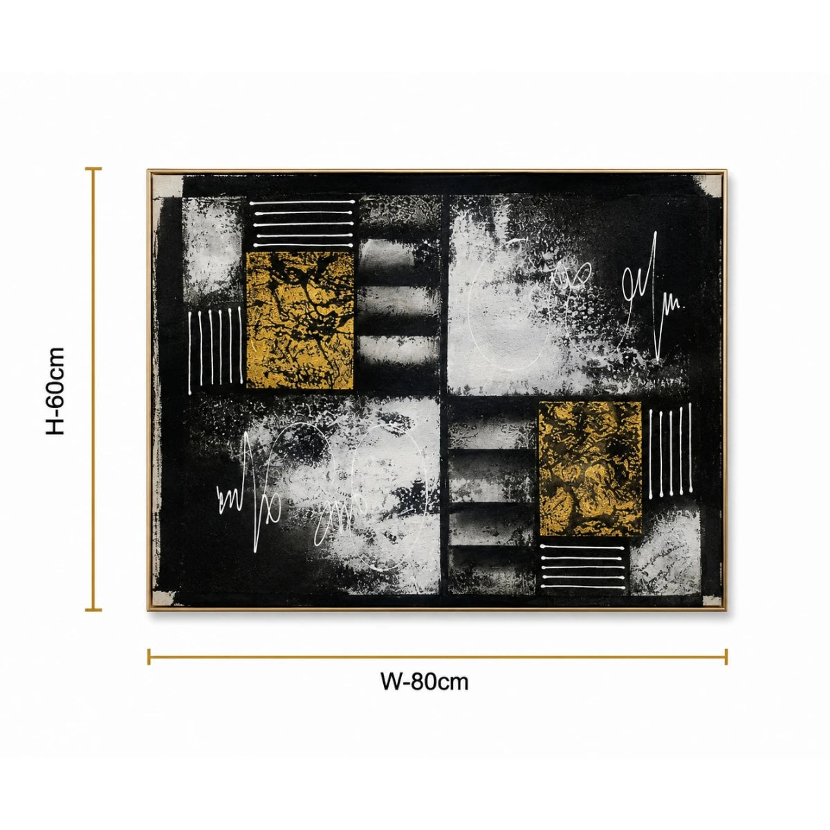 Golden Noir Canvas Painting