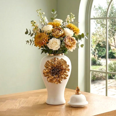 Gilded Bloom Jar