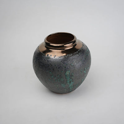 Green Charcoal Ceramic Vase
