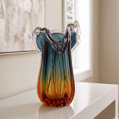 Luxe Gradient Glass Vase