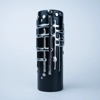 Modern Grid Relief Vase