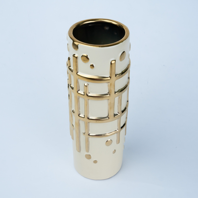 Modern Grid Relief Vase