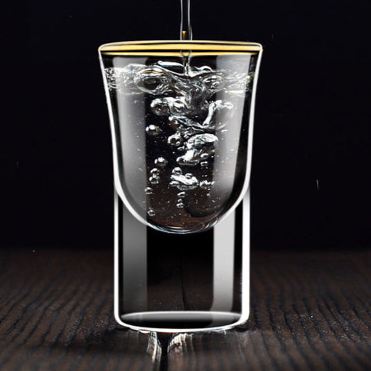 Gold Rim Luxe Shot Glass - Set of 6