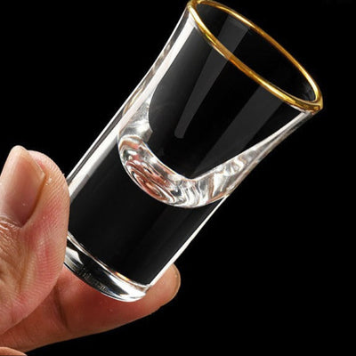 Gold Rim Luxe Shot Glass - Set of 6