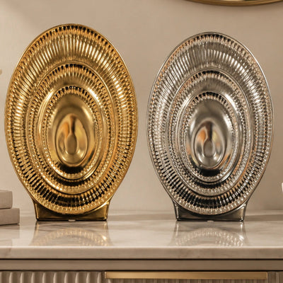 Ripple Oval Vase