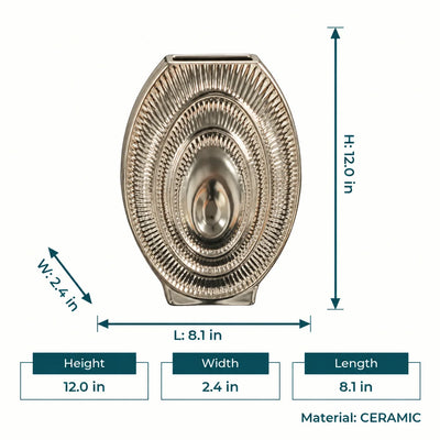Ripple Oval Vase