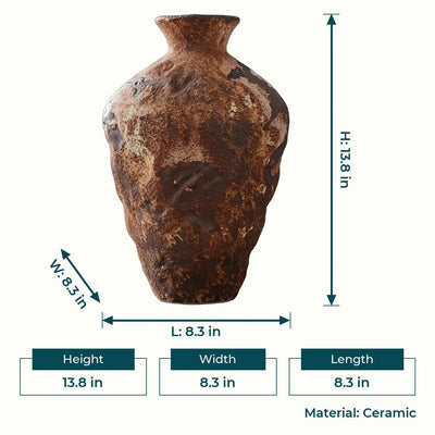 Rust Earth Ceramic Vase