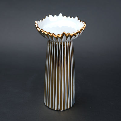 Scallop Gold Candle Holder
