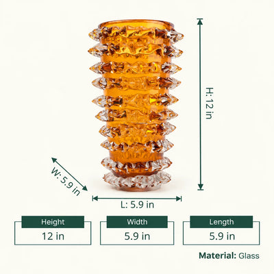Spiked Glass Vase