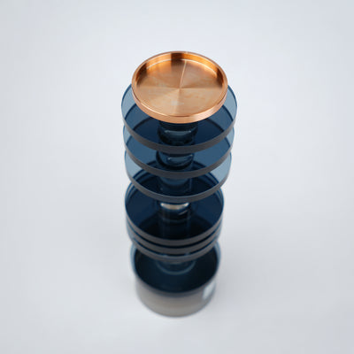 Stacked Glass Candle Holder
