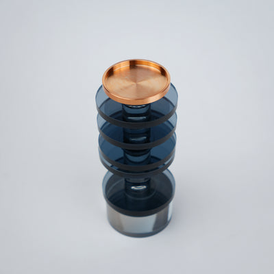 Stacked Glass Candle Holder