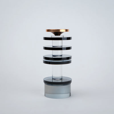 Stacked Glass Candle Holder
