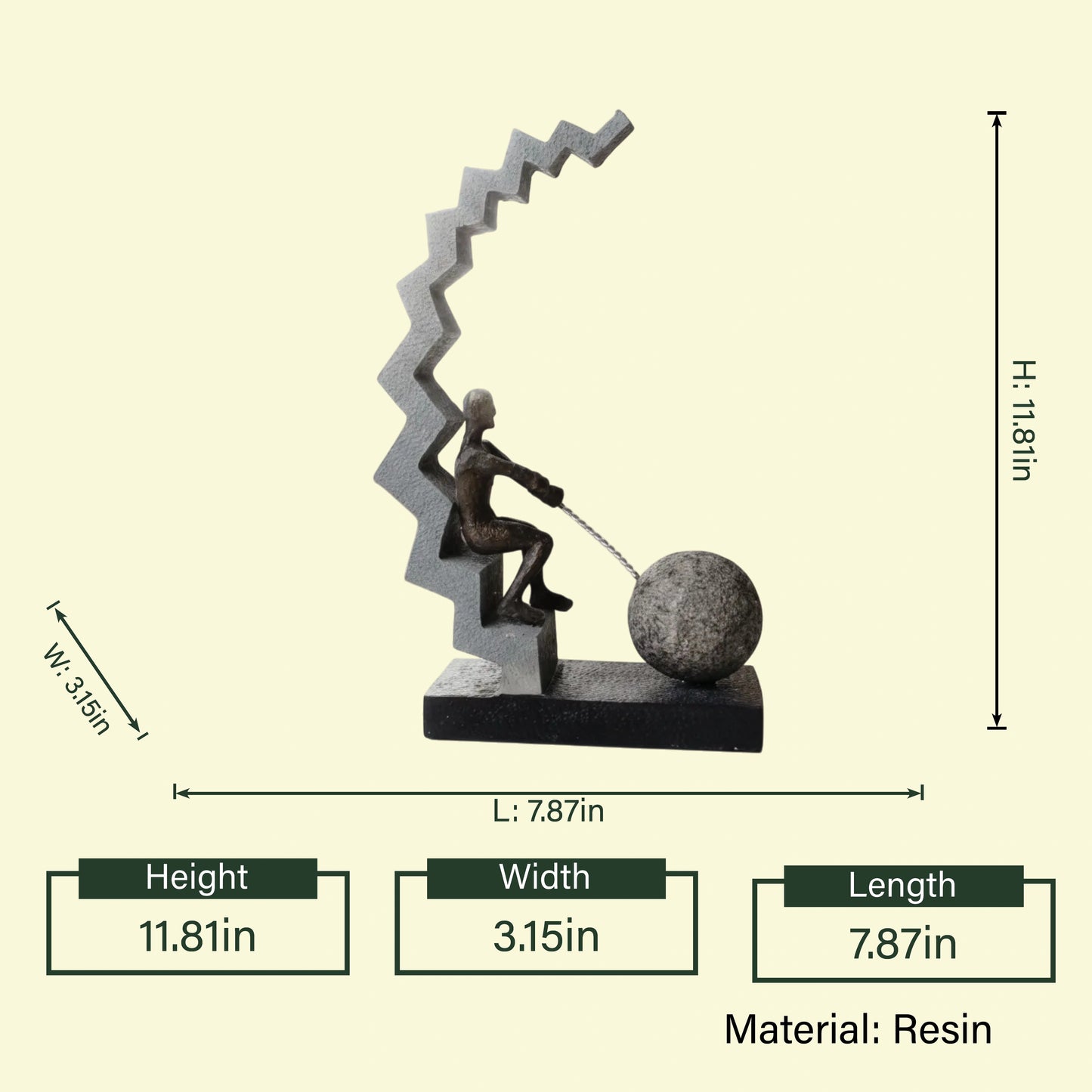 Steps Bronze Strive Showpiece