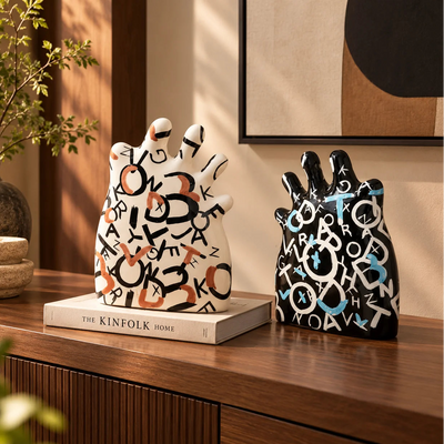 Alphabet Exotic Decor - White