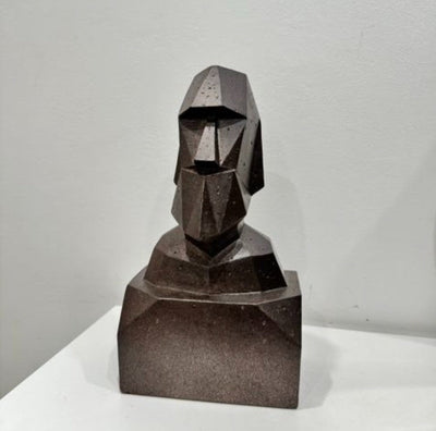 Obsidian Moai Bust