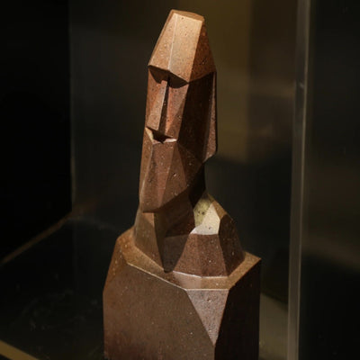 Obsidian Moai Bust