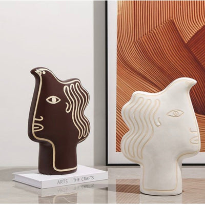The Mystic Human Face Decor - Brown