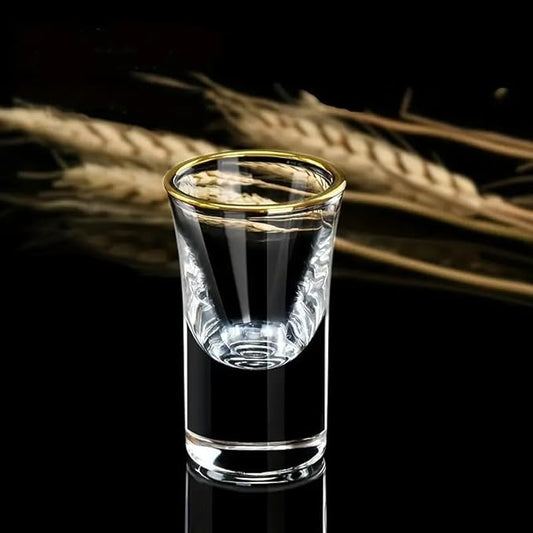Gold Rim Luxe Shot Glass - Set of 6