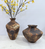 decorative rust ceramic vase for living room