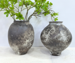 Charcoal Patina Ceramic Vase