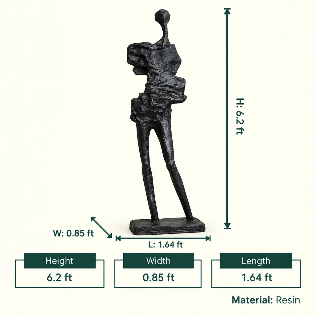 arge human form sculpture modern artistic decor piece
