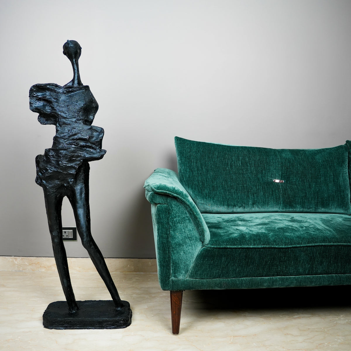 arge human form sculpture modern artistic decor piece