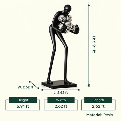 Glow Human Sculpture Floor Lamp