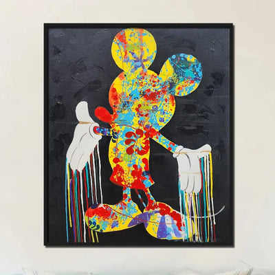 Chromatic Mouse Canvas Painting