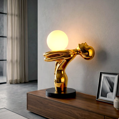 Auric Flow Table Lamp ambient glow modern interior
