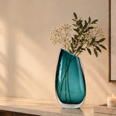 Aurora Tilted Glass Vase