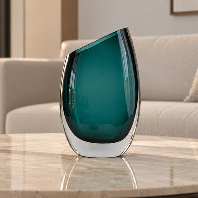 Aurora Tilted Glass Vase