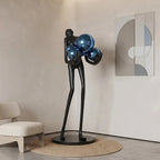 azure radiance blue sculpture modern abstract home decor for living room